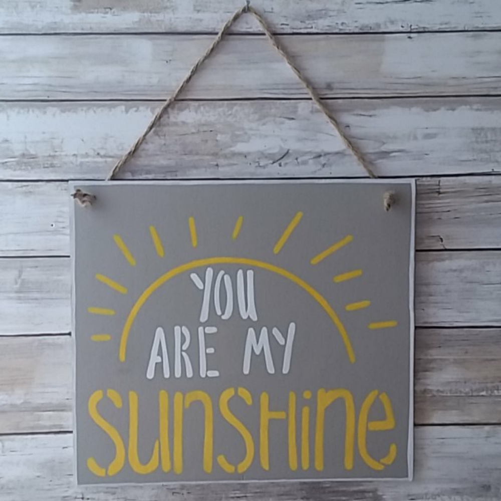 "You are my sunshine" wooden hanger ☀️